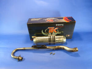 Exhaust Adly 300 Crossroad / Sentinel stainless steel with e-mark and front pipe