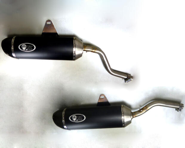 Auspuff für Aprilia Pegaso 650 mit ABE Carbon