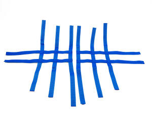Nerfbar Netze für Suzuki LTZ 400 blau für Xtremeparts Nerf Bar
