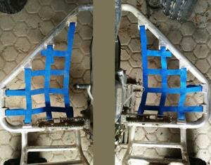 Nerfbar Netze blau für Xtremeparts Nerf Bar