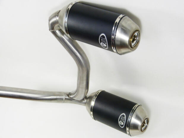 Can Am Renegade 1000 Double exhaust with e-mark