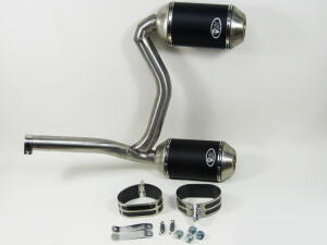 Can Am Renegade 1000 Double exhaust with e-mark