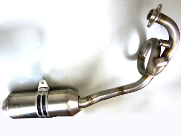 Exhaust Piaggio X8 / X7 / MP3 125cc stainless steel with e-mark