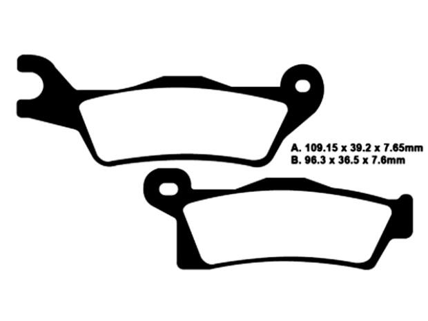 Bremsbelag Can Am Renegade 500 / 800 / 1000 Sinter vorne rechts ab Bj. 2012
