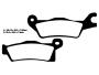 4x Bremsbelag Can Am Outlander 500 / 650 / 800 / 1000 G2 Sinter vorne + hinten ab Bj. 2012