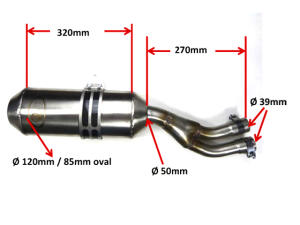 Auspuff Yamaha XTZ 750 Super Tenere Carbon