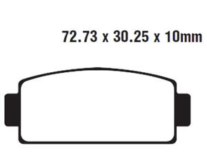 Brake pad CF Moto CF800 Z-Force Z8 UTV rear
