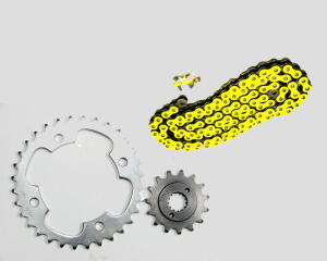 Chain kit X-ring SMC 500 / 520 / Quadzilla yellow chain15/32