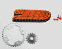 Kettensatz für SMC 500 / 520 Canyon / RAM 503 RR Wildcat Kette orange 15/32