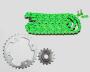 Kettensatz X-ring SMC 500 / 520 Canyon / RAM 503 RR Wildcat Kette grün 15/32