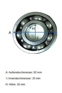 Kurbelwellen Reparatursatz für Yamaha TZR / TDR / DT125 R/DT125X/R/LC