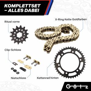 Kettensatz für Honda CBR 125 R, CBR125, JC34, JC39...