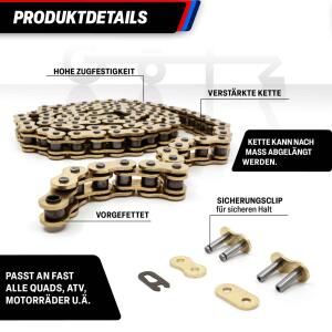 Chain kit Honda CBR 125 R, CBR125, JC34, JC39 years 04-10 t.15/42