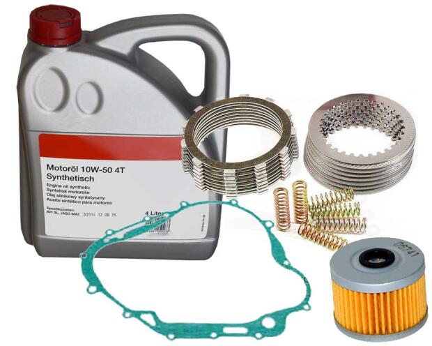 Kupplung für Suzuki DR 350 Kupplungslamellen Stahllamellen Kupplungsfedern Dichtung Öl