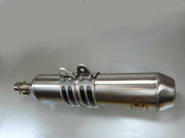 Auspuff Kawasaki KFX 700 mit ABE Edelstahl Endtopf Auspuffanlage