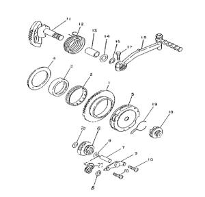 Starter clutch free wheel Unilli CX 50, Aeon Cobra 50, Revo 50, MZ Panther 50