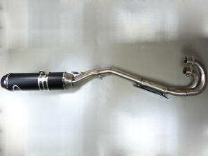 Auspuff für SMC 520 RR mit ABE Carbon Auspuffanlage