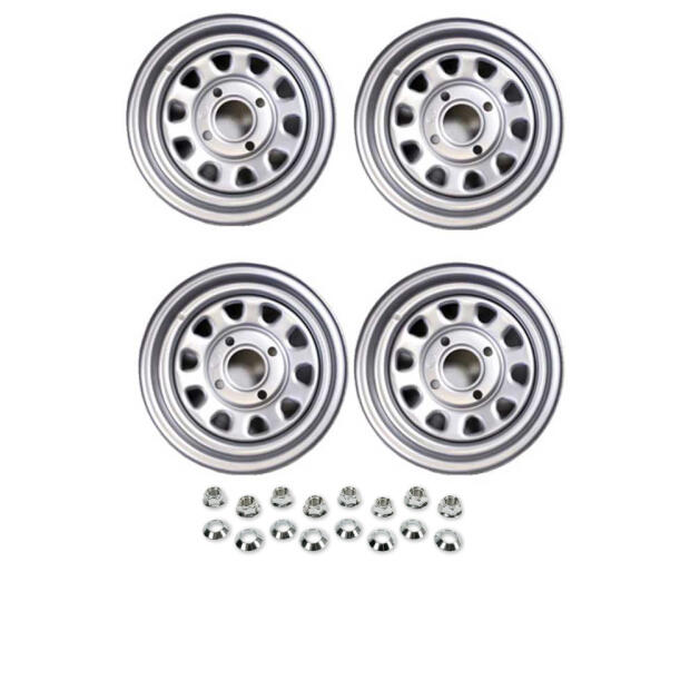 4 Stahlfelgen Stahl Felgensatz Felgen Kymco Maxxer 450i mit ABE + Radmuttern