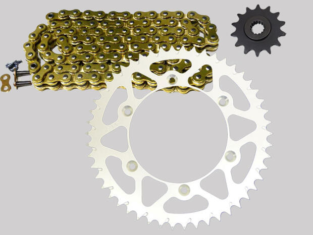 Kettensatz Husqvarna 610 TE 91-01 Enduro X-Ring Gold verstärkt Alu