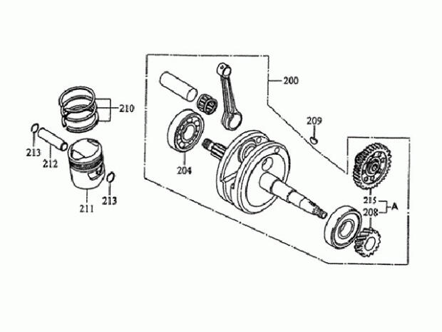 Kurbelwellenlager Kymco Grand Dink 250 / Dink (Bet & Win) 35x80x21 6307TMB307JR2CS19