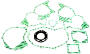 Complet gaskets kit for Honda CRM 125 R
