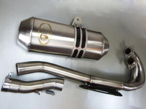 Auspuff Explorer Trasher 520 mit ABE Edelstahl Auspuffanlage