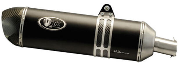 Auspuffendtopf OVAL 380mm carbon links 50mm Anschluss