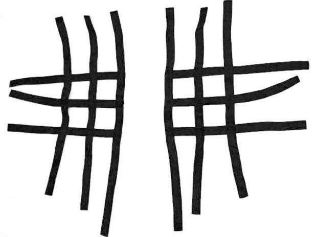 Nerfbar Netz Honda TRX 700 Quad ATV schwarz  Nerv Bars R1 3&3