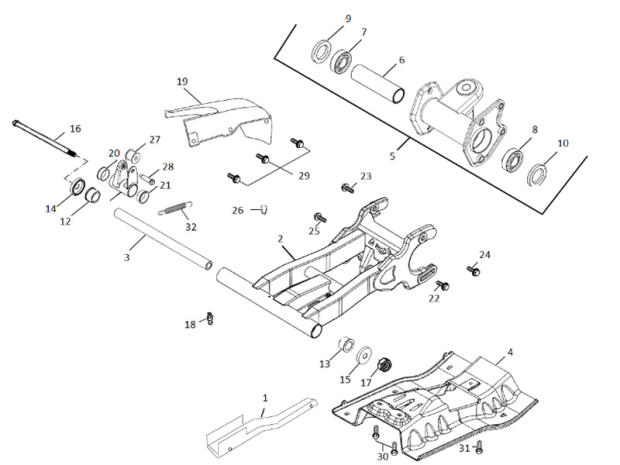 Buchse Schwinge Aeon Cobra / Goes 220