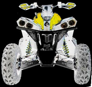 Frontbumper für Can Am Renegade 1000 850 800 570 500 BR4 schwarz G2 für Seilwinde