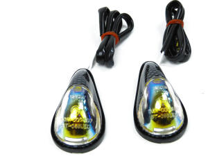 Blinker Verkleidungsblinker LED Mini für Quad ATV UTV Side by Side Carbon