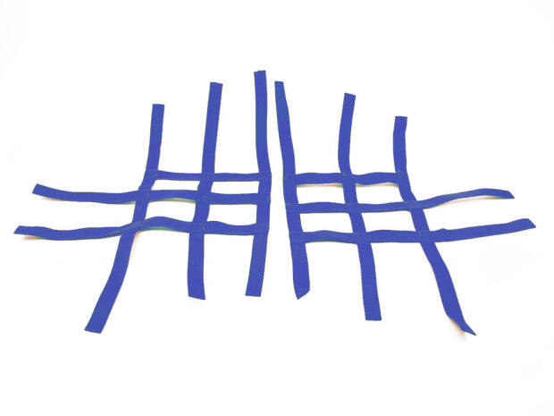 Nerf bar net universal for Polaris Outlaw blue