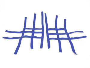 Nerf bar net universal for Polaris Outlaw blue