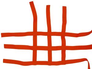Nerf bar net universal for Quad ATV red