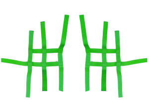 Nerfbar Netz SMC Captain 300 grün Nerf bar R1 3+1