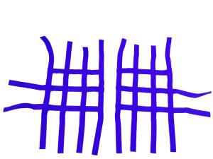 Nerf bar net universal for Suzuki LTZ blue