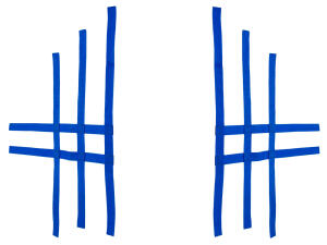 Nerfbar Netz für Yamaha YFZ 350 Banshee 3+2 blau Nerf bar R1