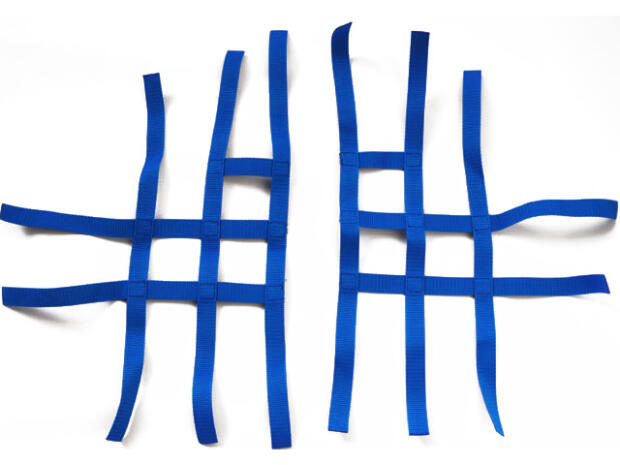 Nerf bar net universal for Yamaha YFM 350 R blue 3+2