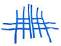 Nerf bar net universal for Yamaha YFZ blue