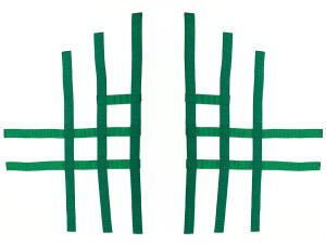 Nerfbar Netz Honda TRX 450 grün Nerf bar R1