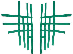 Nerfbar Netz für KTM 450/525 XC grün Nerf bar R1