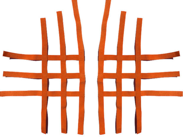 Nerf Bar modèle de réseau R1 Quad ATV en ajustement universel orange complet 3+3