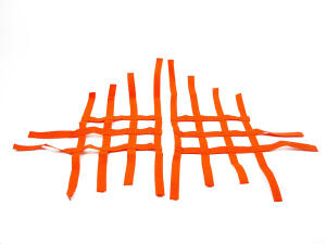 Nerf bar net universal for Suzuki LTZ orange