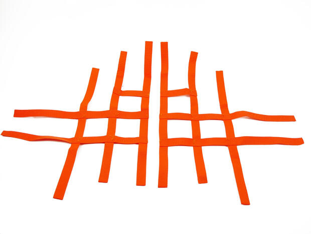Nerf bar net universal for Yamaha YFM orange