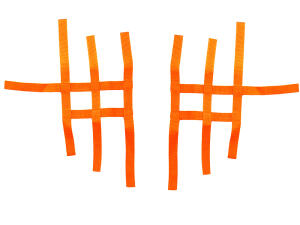 Nerf bar net universal for SMC Captain 300 orange 3+1