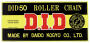 Kette DID 530 x112 Glieder verstärkt mit Clip Kettenschloss 5/8 x 3/ 8