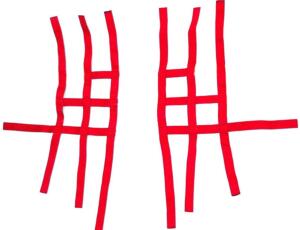 Nerf bar net universal for SMC Ram 150/250 red 3+1