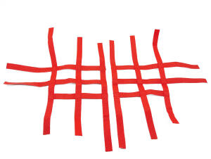 Nerfbar Netz Yamaha YFM 660 R rot Nerf bar R1 3+2