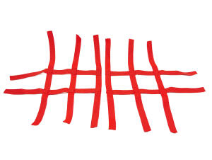 Nerf bar net universal for Yamaha YFZ 350 Banshee 3+2 red