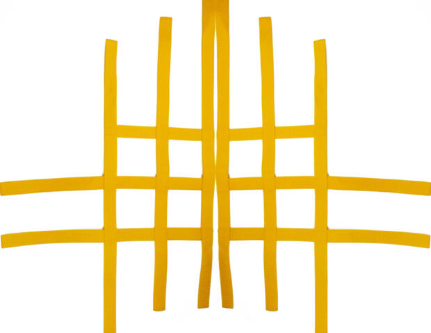 Nerf bar net universal for Quad ATV yellow